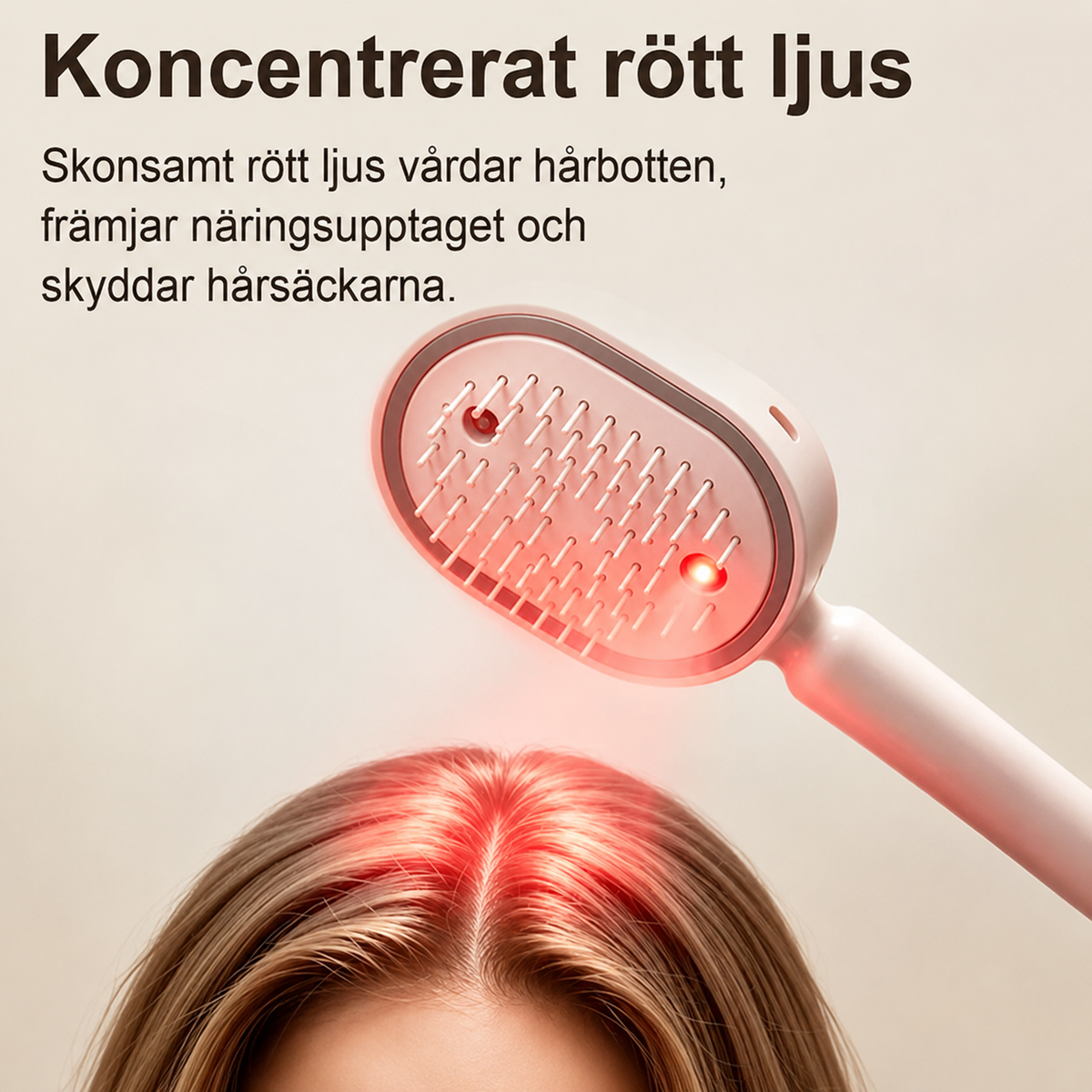 Elektrisk hårborste med spray och massage