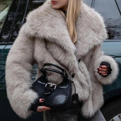 MONACO FAUX FUR COAT