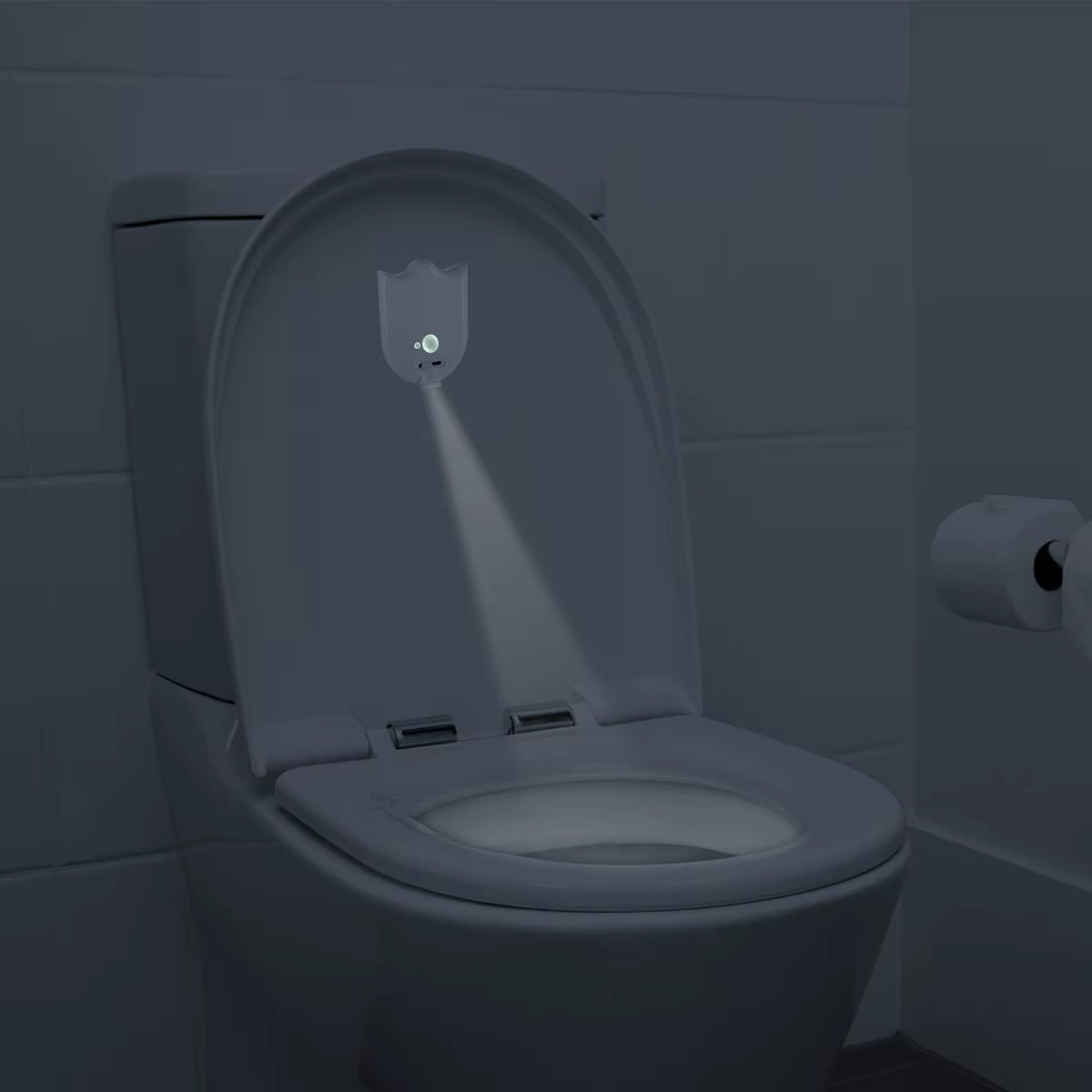 Motion Sensor LED Backlight Toilet Projection Lamp Creative Toilet Mini Night Lamp Toilet Bowl Seat Sensor Lighting Lamp
