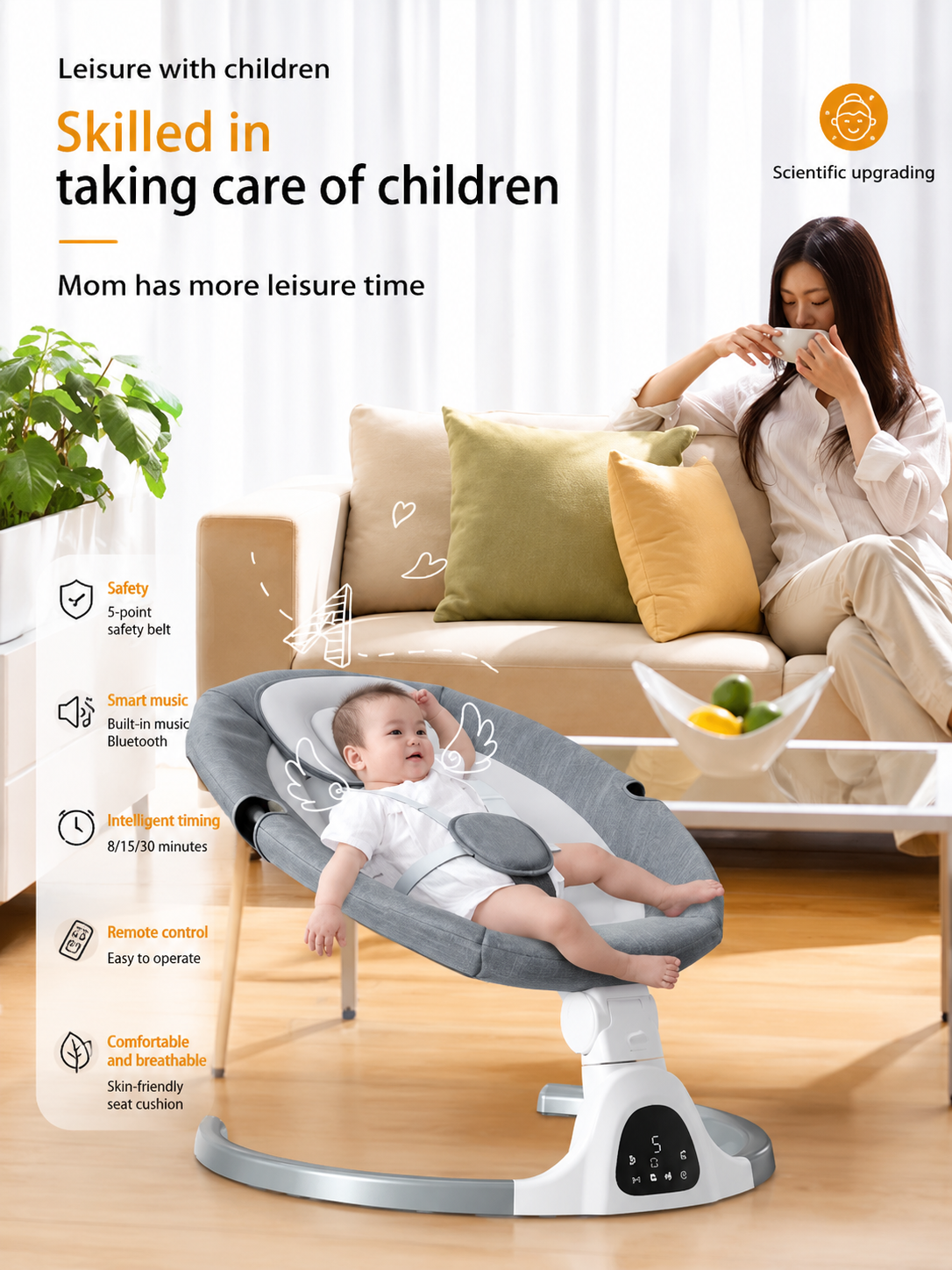 elektrisk babysitter/babygunga