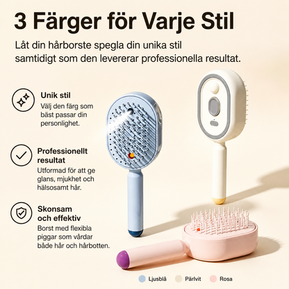 Elektrisk hårborste med spray och massage