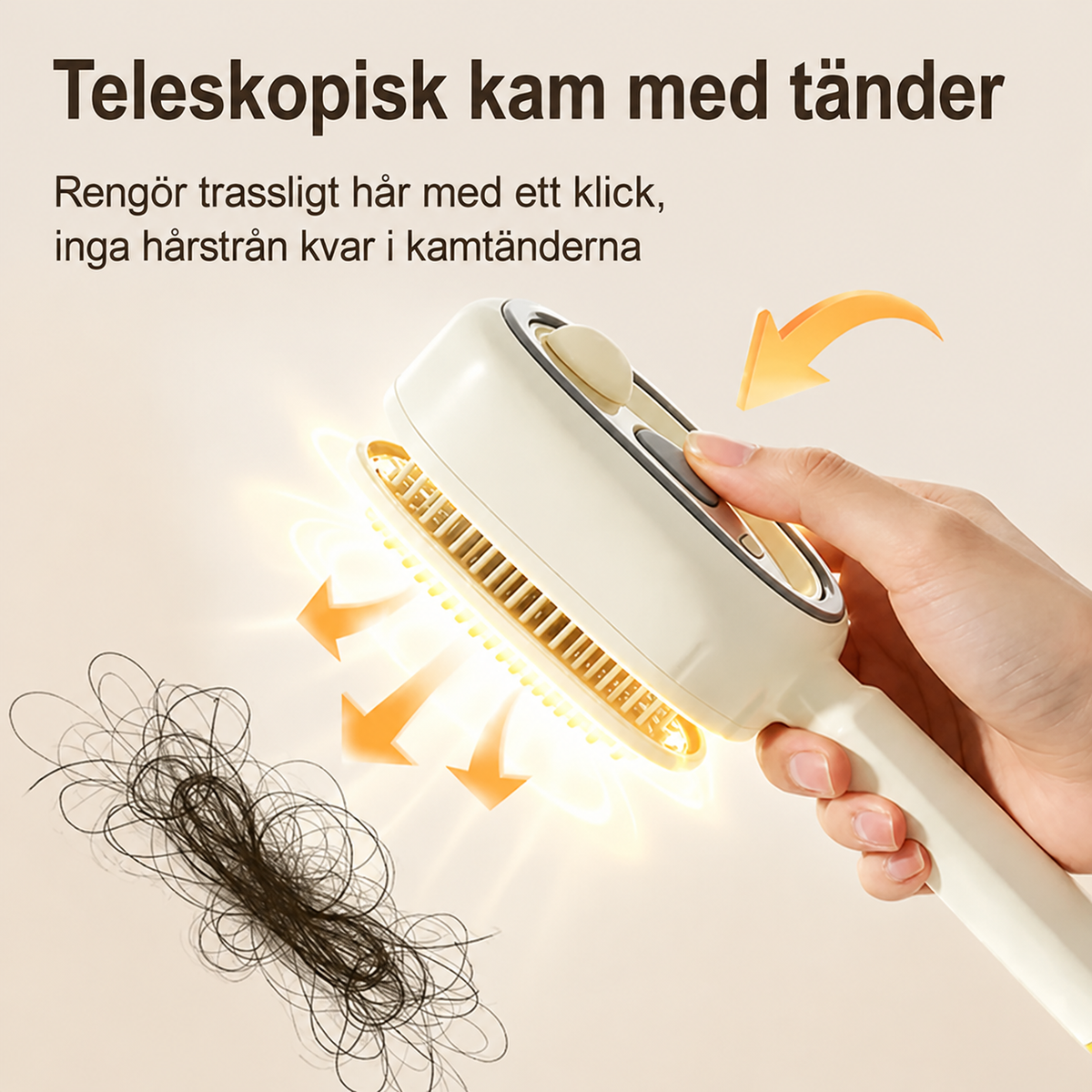 Elektrisk hårborste med spray och massage