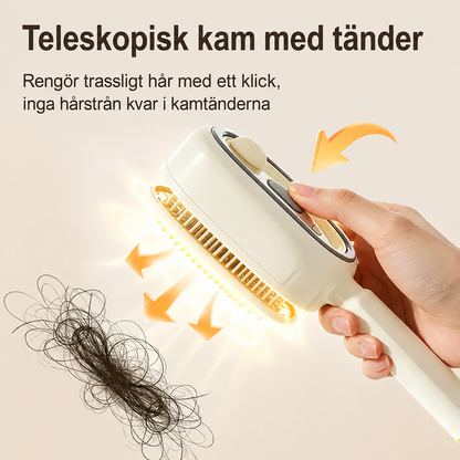 Elektrisk hårborste med spray och massage