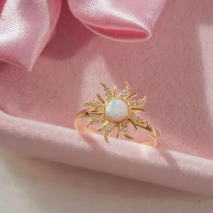 Rapunzel Opal Sun Ring - Ringen med Violett Opal