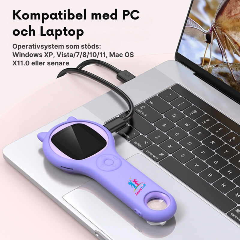 ZoomLab™ Fickmikroskop för Barn – Utforska Det Osynliga!