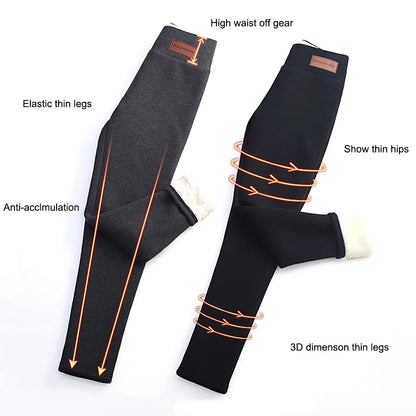 CozyTherm™ Fleecefodrade Leggings med Hög Midja för Kvinnor