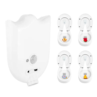 Motion Sensor LED Backlight Toilet Projection Lamp Creative Toilet Mini Night Lamp Toilet Bowl Seat Sensor Lighting Lamp