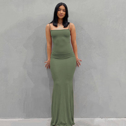 SilkElegance™ Luxury Satin Maxi Dress